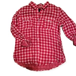 𝅺NWOT COUPÉ COLLECTION  M Gingham shirt